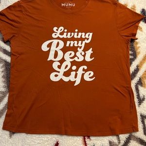 Super great burnt orange tee EUC